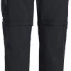 VAUDE Farley Pantalon à fermeture éclair V Homme, noir -Pantalons Homme Soldes vaude farley zip off pants v men black 1
